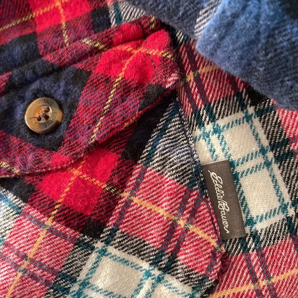 EDDIE BAUER Plaid Button Down Long Sleeve Shirts size XS 5/6 - Picture 13 of 14